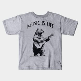 Music is life Kids T-Shirt